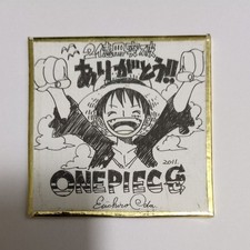 ONE PIECE Luffy Shikishi Eiichiro Oda Autograph Limited 1500 picture