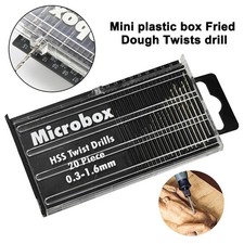 20Pcs Mini Hand Drill Pin Vise Set Manual Keyless Chuck Micro Drill Bits Tool picture