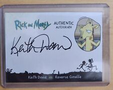 Cryptozoic  Rick & Morty KEITH DAVID as Reverse Giraffe Signed Autograph Card picture
