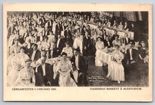 Chicago Illinois Auditorium Swedish Women's Banquet 1905 Postcard picture