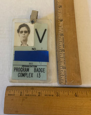 ORIGINAL NASA USAF 1950s-70s LAUNCH COMPLEX 13 CCAFS Employee V Access Badge #7 picture