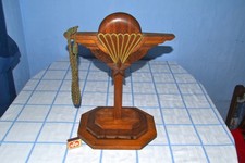 Large vintage French Paratrooper bespoke oak wooden stand picture