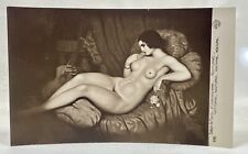Artist Vicente Santaolaria | Nocturne | Nude Woman & Music Instrument | 1906 picture