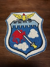 Vintage USAF 107th Tactical Fighter Group Patch - Niagara Falls - Ace Novelty picture