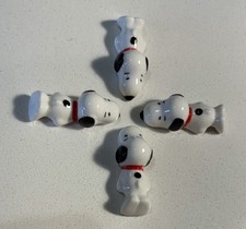 ( Set Of 4) Peanuts Snoopy Ceramic Decorations/Chopstick Holders picture
