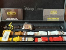 New Invicta Disney Mickey Mouse 25314 Limited Edition Watch NOS 5 Straps Box Set picture