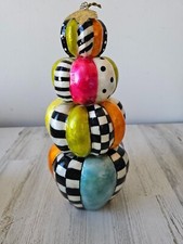 Mackenzie child fortune teller capiz pumpkin topiary totem RARE fall decor uniqu picture