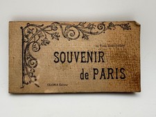 Antique Souvenir de Paris 24 Detachable Postcards Gloria Editeur France Complete picture