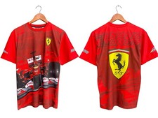 2010-2014 Fernando Alonso Ferrari Official Formual 1 T-Shirt Short Sleeve Rare picture