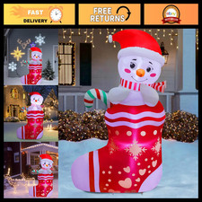 Juegoal Christmas Inflatables Outdoor Decorations, 5FT Inflatable Snowman in Xma picture