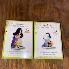 Hallmark Keepsake 2011 Peanuts Halloween Ornament Lot of 2  picture
