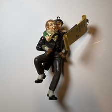 Vintage Enesco 1986 Bob Cratchit & Tiny Tim God Bless Us Every One Ornament picture