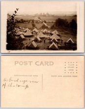 RPPC Birdseye View Of Camp Photo Postcard picture