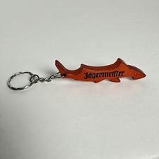 Jagermeister Orange Shark Keychain Bottle Opener Aluminum NEW picture