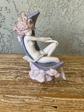 Rare Vintage Lladro Moon Glow Girl Porcelain Figurine 1983-1987 Retired 7