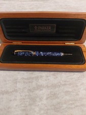 Vtg. Parker Duofold Centennial ballpoint pen in Blue Marble Please Read picture