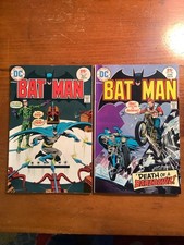 BATMAN 263 & 264 (Lot 1975) Bronze Age DC - Riddler Cover - *Mail Folder Crease picture