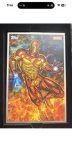 2026 Topps Marvel Vault Box Topper Originals Iron Man Art Card WITH BOX picture