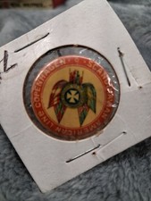 Vintage Scandinavian American Line Copenhagen Celluloid Pinback Button Excellent picture