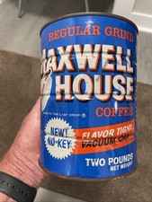 Vtg Unopened 2 Pound Maxwell House Coffee New No Key. Very Rare  picture