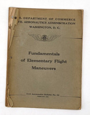 Vintage 1943 FUNDAMENTALS ELEMENTARY FLIGHT MANEUVERS BULLETIN No 32 Aeronautics picture