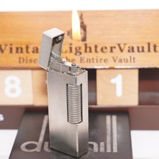 Dunhill Lighter Silver Barley Pattern _Ultrasonically Cleaned_Working picture