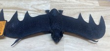 Bat Vintage Dangling Rubber Bat 12” Halloween 1989 picture