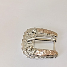sterling silver horse head horseshoe Ranger Belt Buckle Mexico 31.7g (SS82) picture
