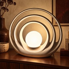 Rare Vintage Limelight Iconic Ceramic Halo Globe Lamp – 1970s/80s Postmodern picture