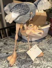 RARE Vtg 1993 Animaloon Silly Ostrich Daniel de la Cruz City Zoo Signed Figurine picture