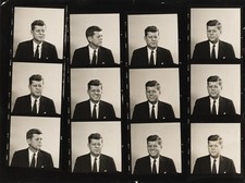 1960 John Fitzgerald Kennedy Contact Sheet Photograph by Ormond Gigli TYPE I picture
