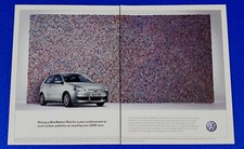 2008 VOLKSWAGEN BLUEMOTION POLO ORIGINAL 2 PAGE VW PRINT AD GERMAN AUTO ICON picture