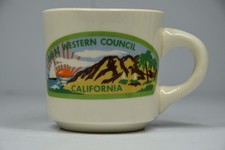 Vintage Boy Scouts Great Western Council California Coffee Mug BSA picture