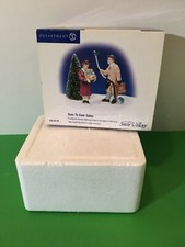 Dept. 56 Snow Village Door to Door Sales Figurine 56.55139 NIB picture