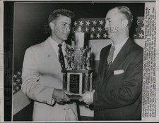 1963 Press Photo Vito Babe Parilli ex U of Kentucky QB & Bill Rives All Stars picture