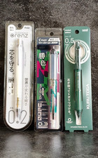 Pentel Orenz 0.2 Pilot Dr. Grip ACE 0.3 Uni Kuru Toga 0.5 Limited 3 Pencils Set picture