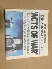 September 12 2001 Special Edition ACTS OF WAR  Arizona Republic 9/11 9-11 Terror picture