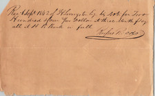 Signed 1844 Receipt Rufus Reed HW Livingston New York NY Claverack Greenport picture