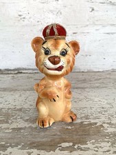 Vintage Davar 1950’s Porcelain Lion With Crown Sewing Caddy Pin Cushion picture