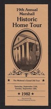 1982 Marshall Historic Tour Brochure - Includes Pictures and Map picture