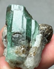 67 CT, Beryl Var Natural Emerald Crystal on Matrix From Kpk Chitral @PAK picture