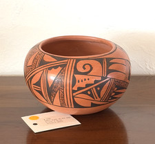 Vintage Native American Hopi Pottery Bowl 5.5