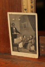 Civil War Era CDV Cartes des Visites Circus Tom Thumb Lavinia at Home Servant picture