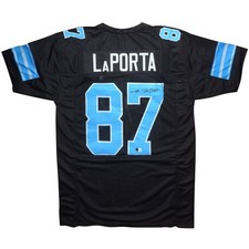 Sam LaPorta Autographed Detroit (Black #87) Custom Jersey - Beckett picture