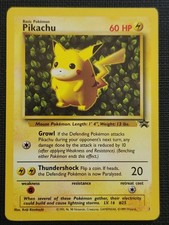 1999-2000 #1 Pokémon Pikachu Black Star Promo IVY RAW picture