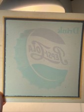 c 1950 PEPSI COLA BOTTLE CAP WATER TRANSFER DECAL Palm, Fechteler 2 1/2