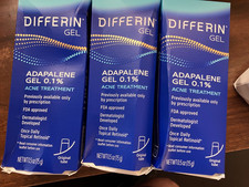 Differin Adapalene Gel 0.1% Acne Treatment .5oz 3 Pack tube New Exp 6/28 picture