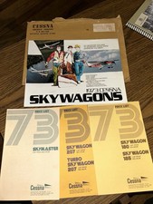 Vintage 1973 Lot Of Cessna Skywagons brochure & Price Lists picture
