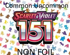 Pokémon - 151 - Common / Uncommon / Rare - Scarlet & Violet Singles Non Foil picture