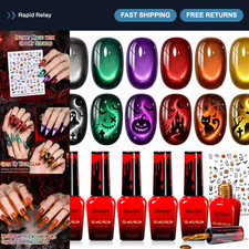 Beetles Halloween Box Cat Eye Gel Nail Polish Set, Witch Potion 6 Colors picture